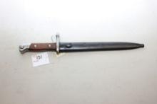 Chilean Model 1895 Mauser Bayonet w/Metal Scabbard; Mfg. By Weyersberg Kirschbraum & Co., Solingen;