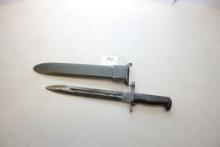 U. S. M–1 Garand Blade Bayonet w/M7 Fiberglass Scabbard; Mfg. By Pal Blade And Tool Mfg.; SN 01027,