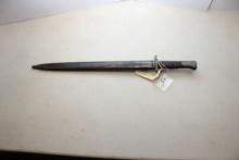 Belgium F. N. (Fabrique Nationale) Export Mauser 1924 Long Bayonet w/Metal Scabbard; SN 012468; 15"