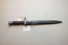 Chilean Model 1895 Mauser Bayonet w/Metal Scabbard; Mfg. By Weyersberg Kirschbraum & Co., Solingen;