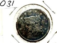 1841 Braided Hair Large Cent - VG