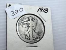 1918 Walking Liberty Half Dollar - AG/G