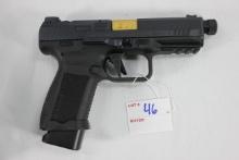 CANiK TP9 Elite Combat 9mm Single Action Semi-Automatic Pistol w/4-3/4" BBL, 2-15 Rd. Magazines, CAN