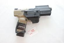 CANiK TP9 Elite Combat 9mm Single Action Semi-Automatic Flat Dark Earth Pistol w/4-3/4" BBL, 2-15 Rd