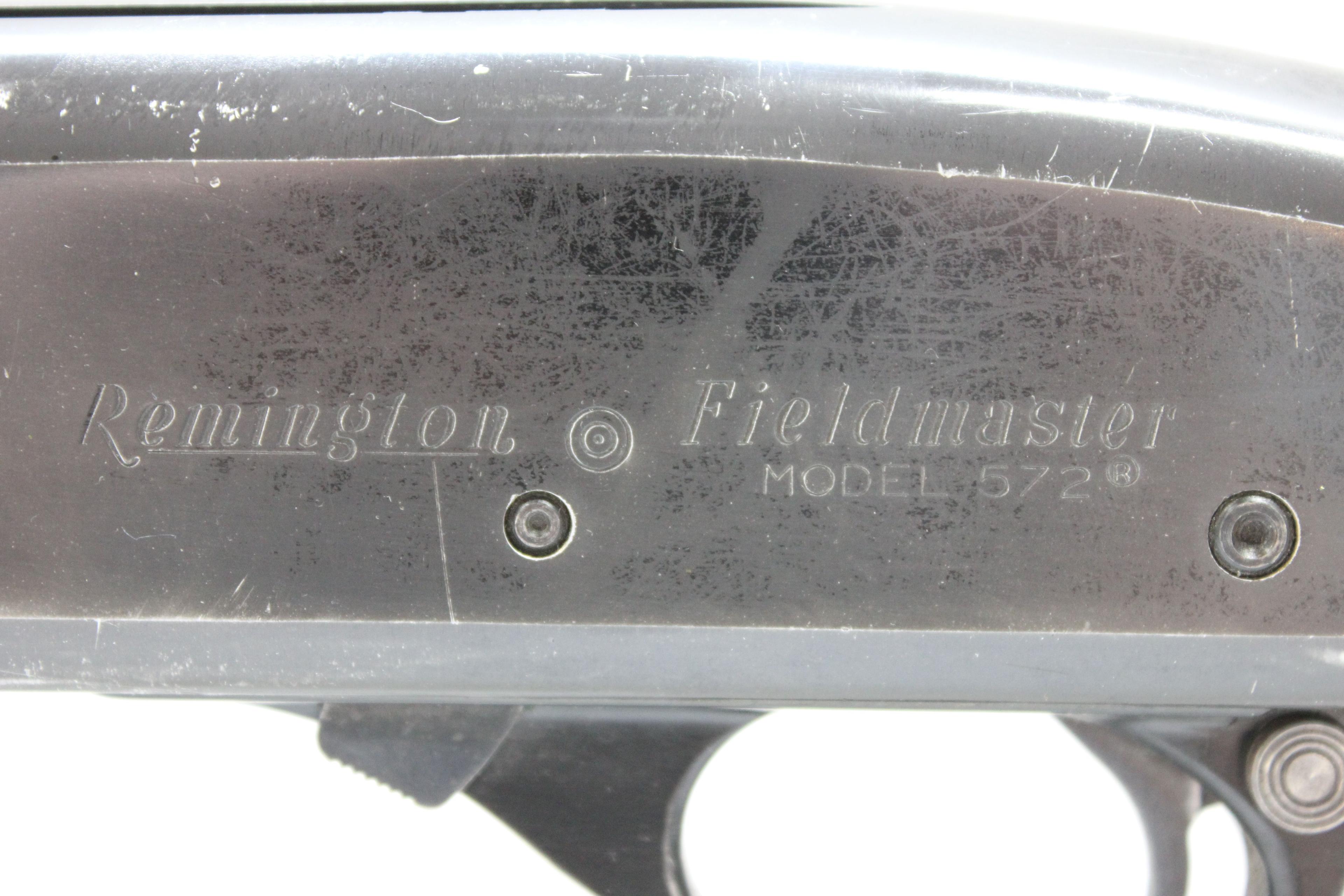 Remington Model 572 Fieldmaster .22 S/L/LR Tube Fed Pump Action Rifle; SN N/A