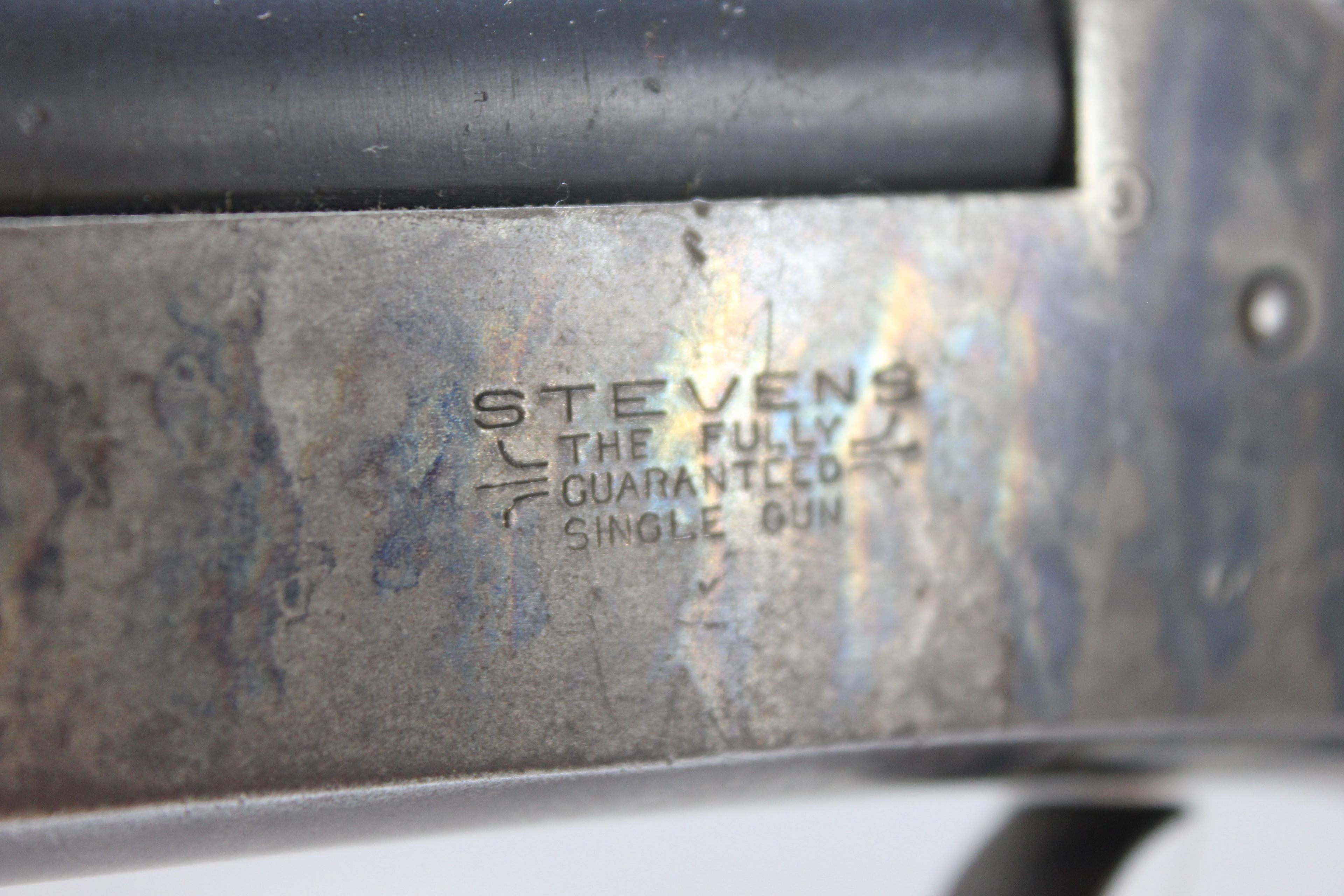 Stevens Single Gun 16 Ga. Single Shot Break Open Shotgun w/30" BBL and Case Hardened Receiver; SN N/