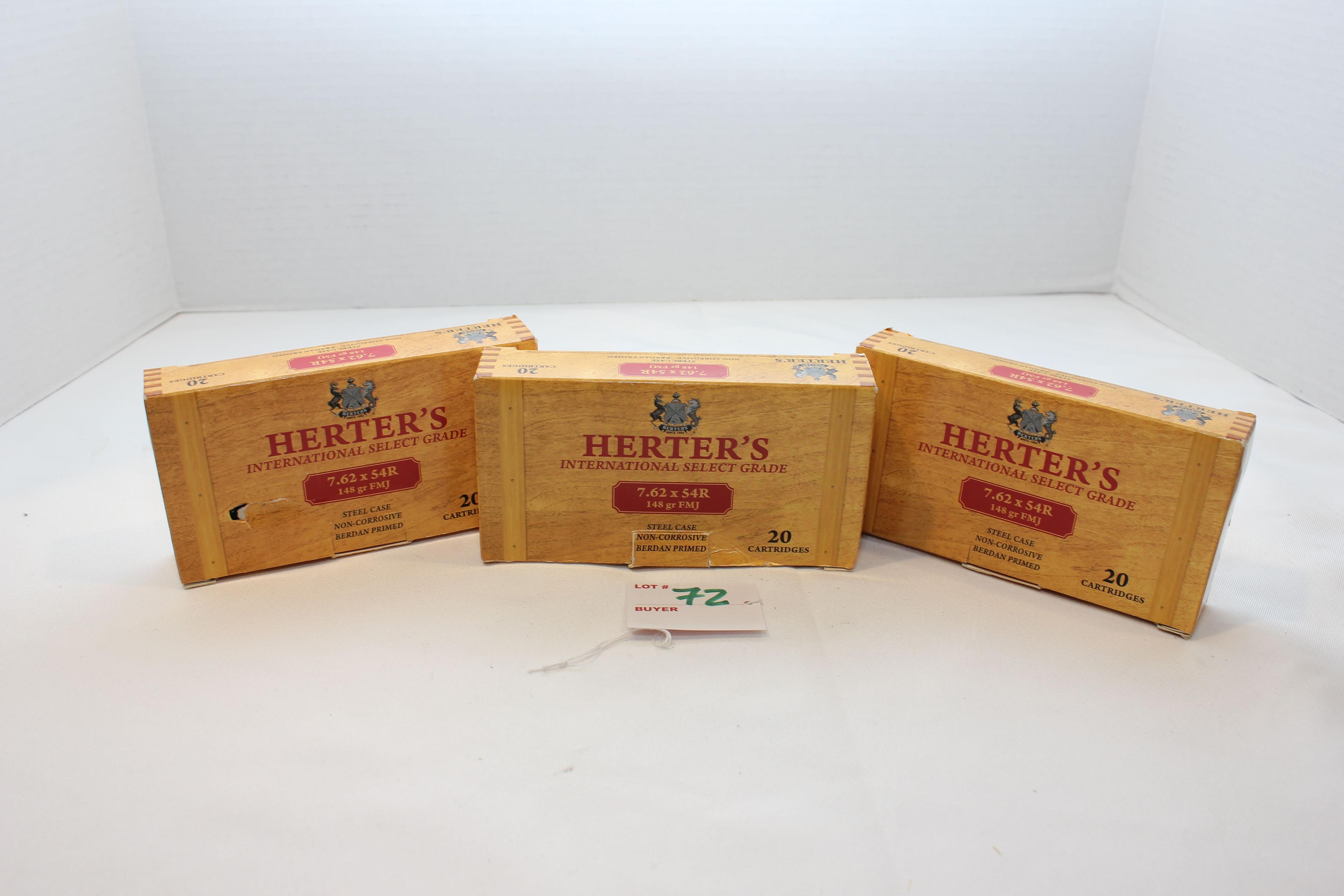 Herter's International Select Grade 7.62x54R 148 Gr. FMJ; 54 Rds.