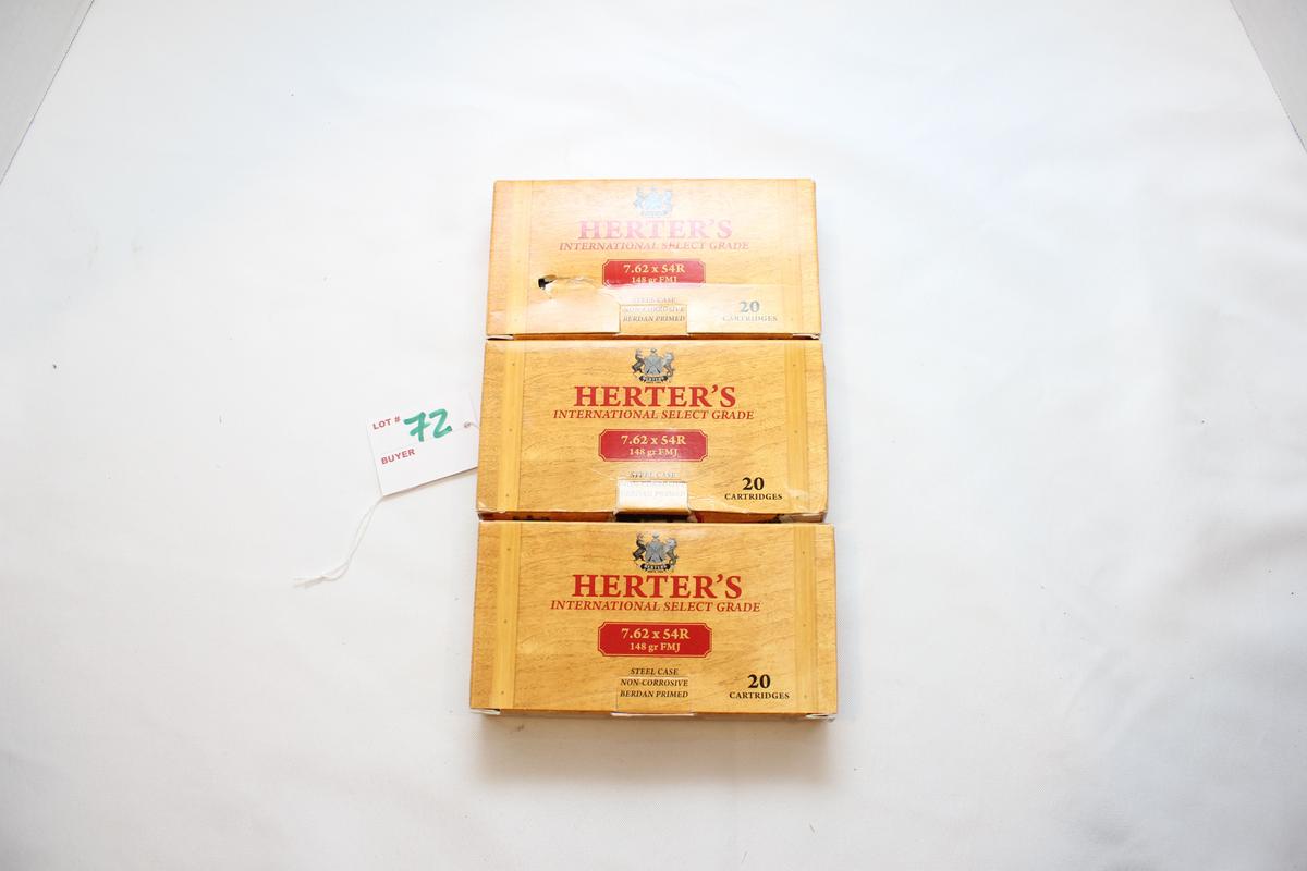 Herter's International Select Grade 7.62x54R 148 Gr. FMJ; 54 Rds.