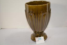 Haeger Art Deco Green Glaze Vase from Maryville Florists; 9"