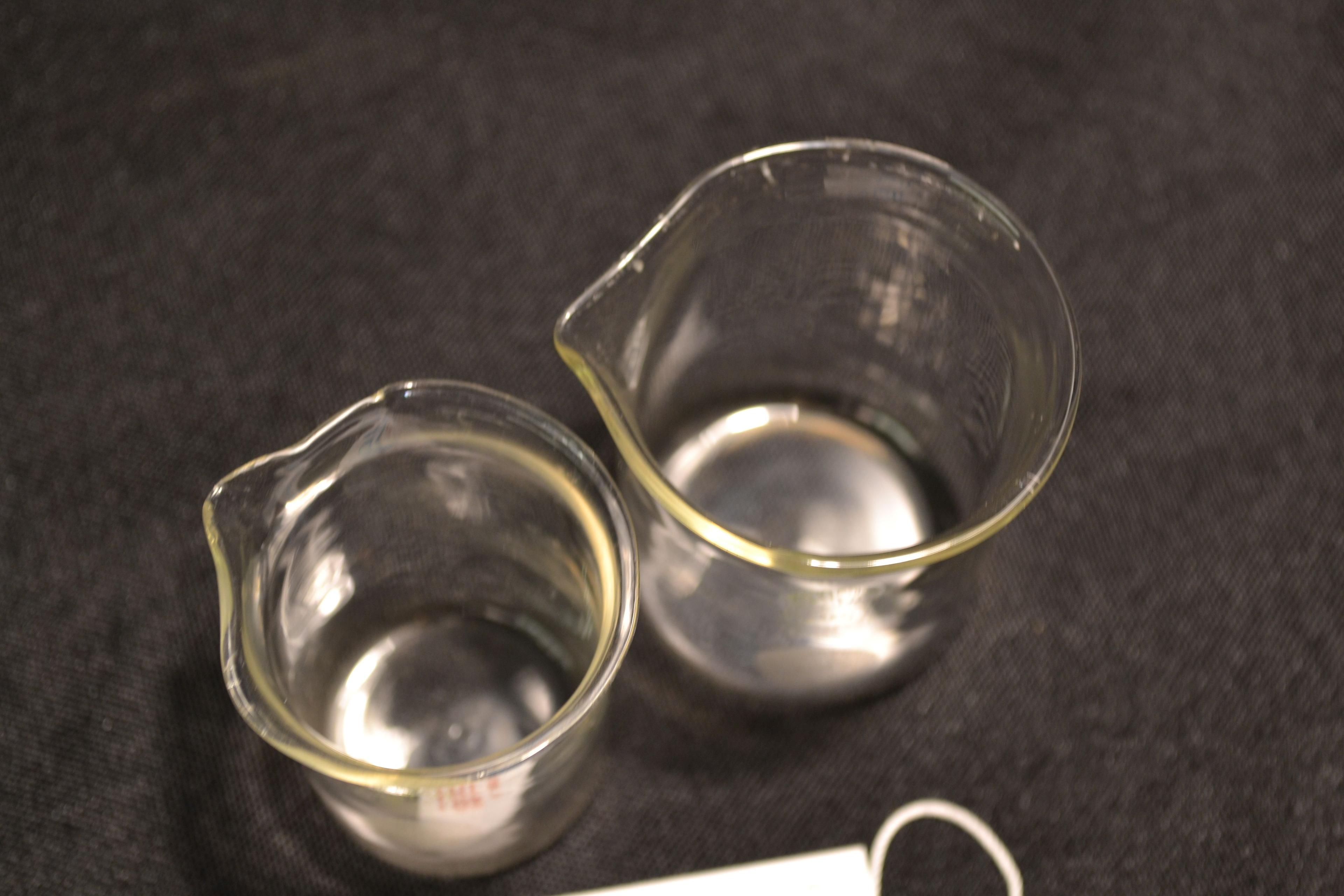 Pair of Small Pyrex Beakers; 2" High