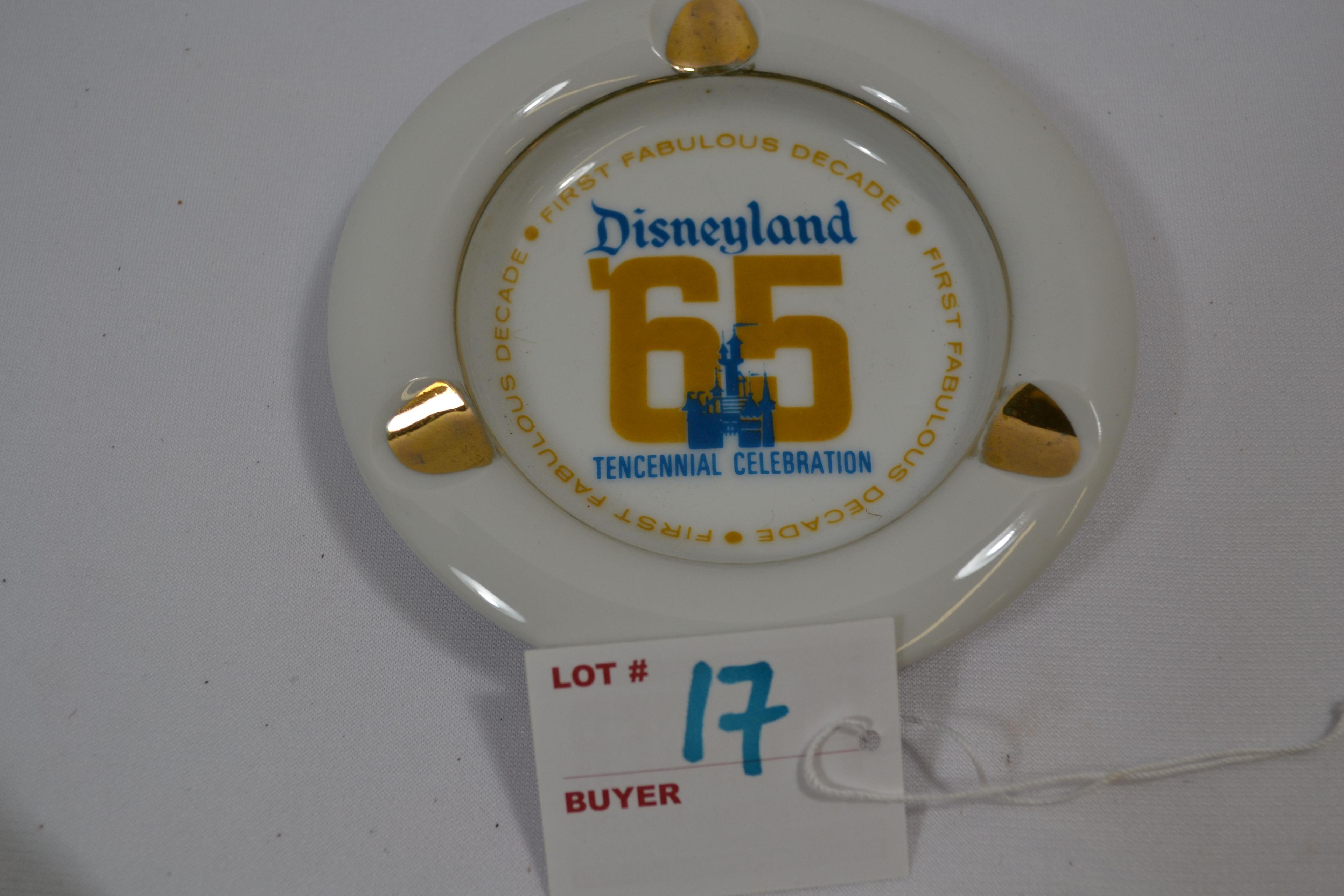 Disneyland "65 Years" Ashtray; 5"