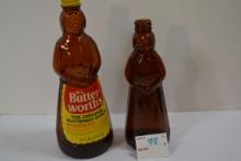 2 - Vintage Mrs. Butterworth Syrup Bottles