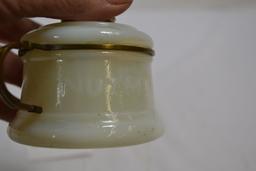 Vintage Opalescent Mini Finger Oil Lamp "Nutmeg"