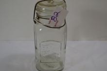 ACME Quart Clear Mason Jar w/Glass Lid