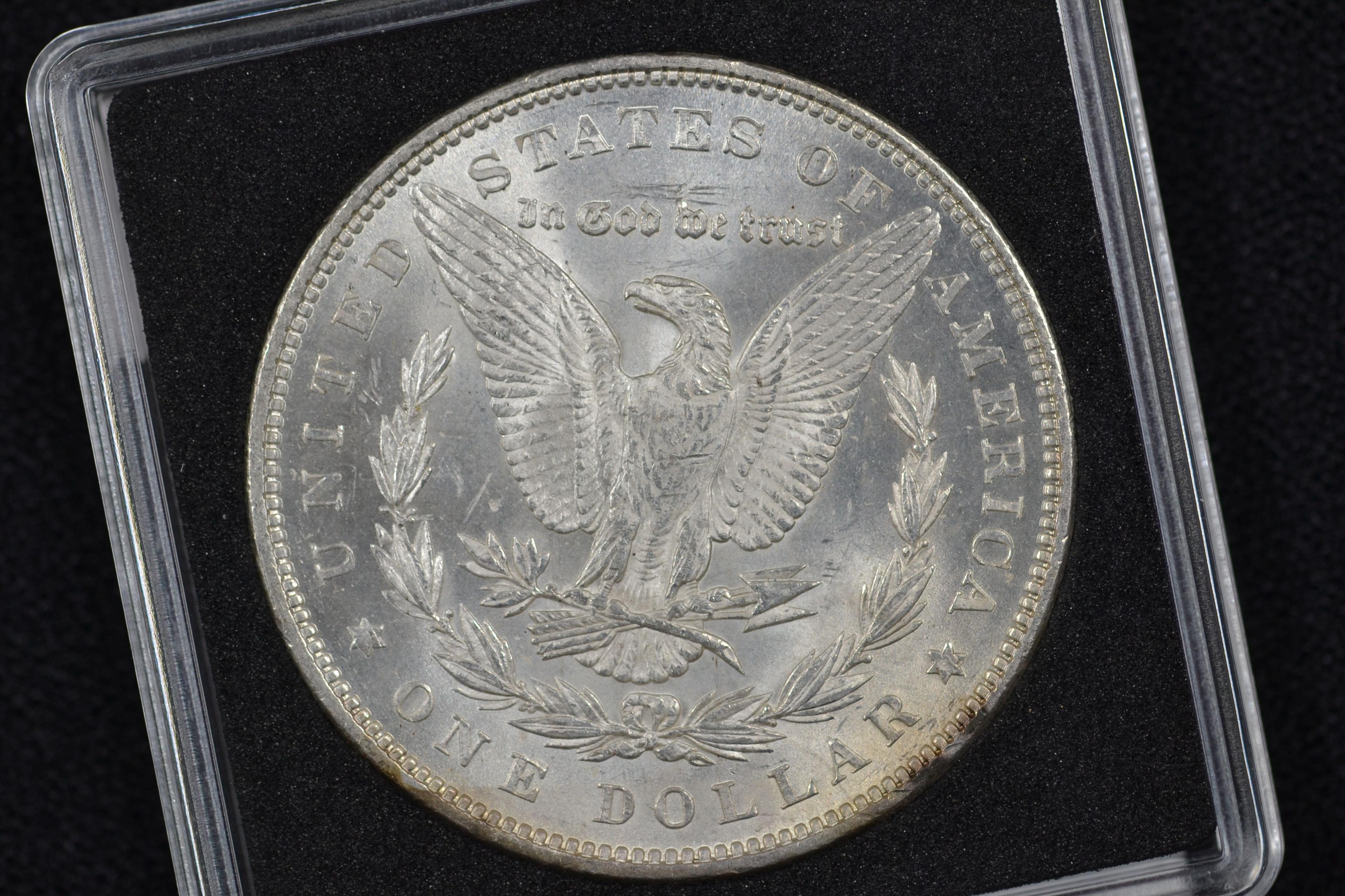 1879 Morgan Silver Dollar; MS 60