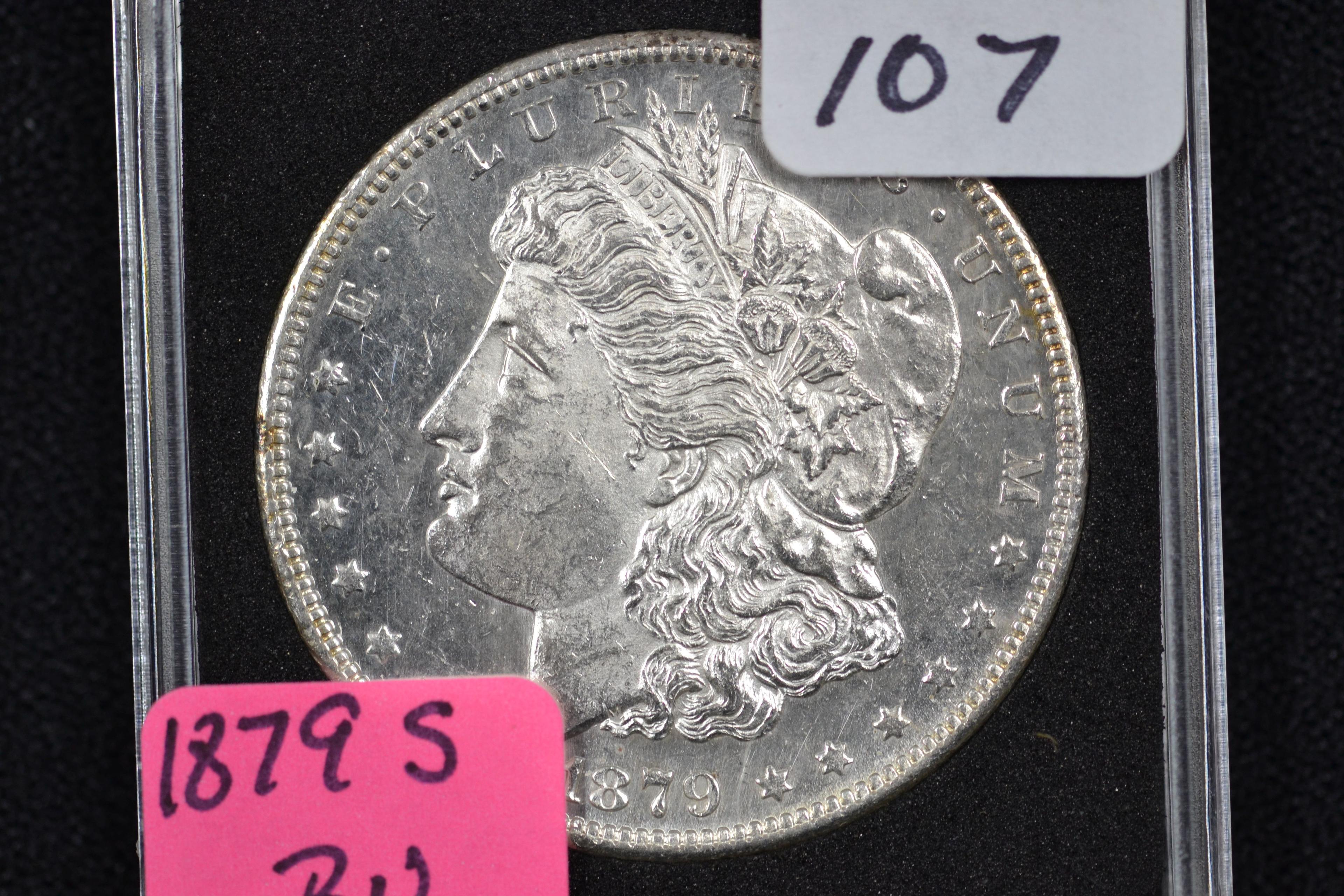 1879-S Morgan Silver Dollar; BU