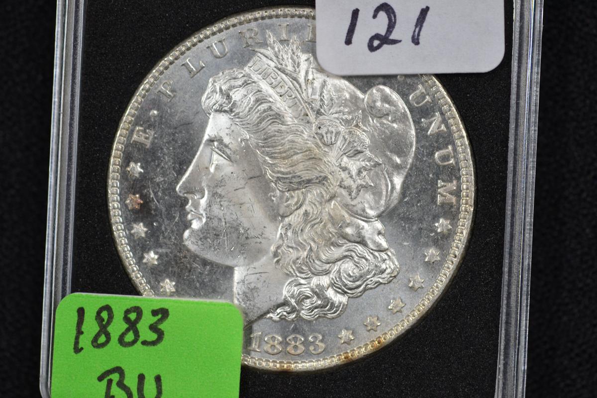 1883-Morgan Silver Dollar; BU