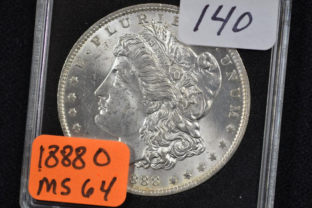 1888-O Morgan Silver Dollar; MS 64