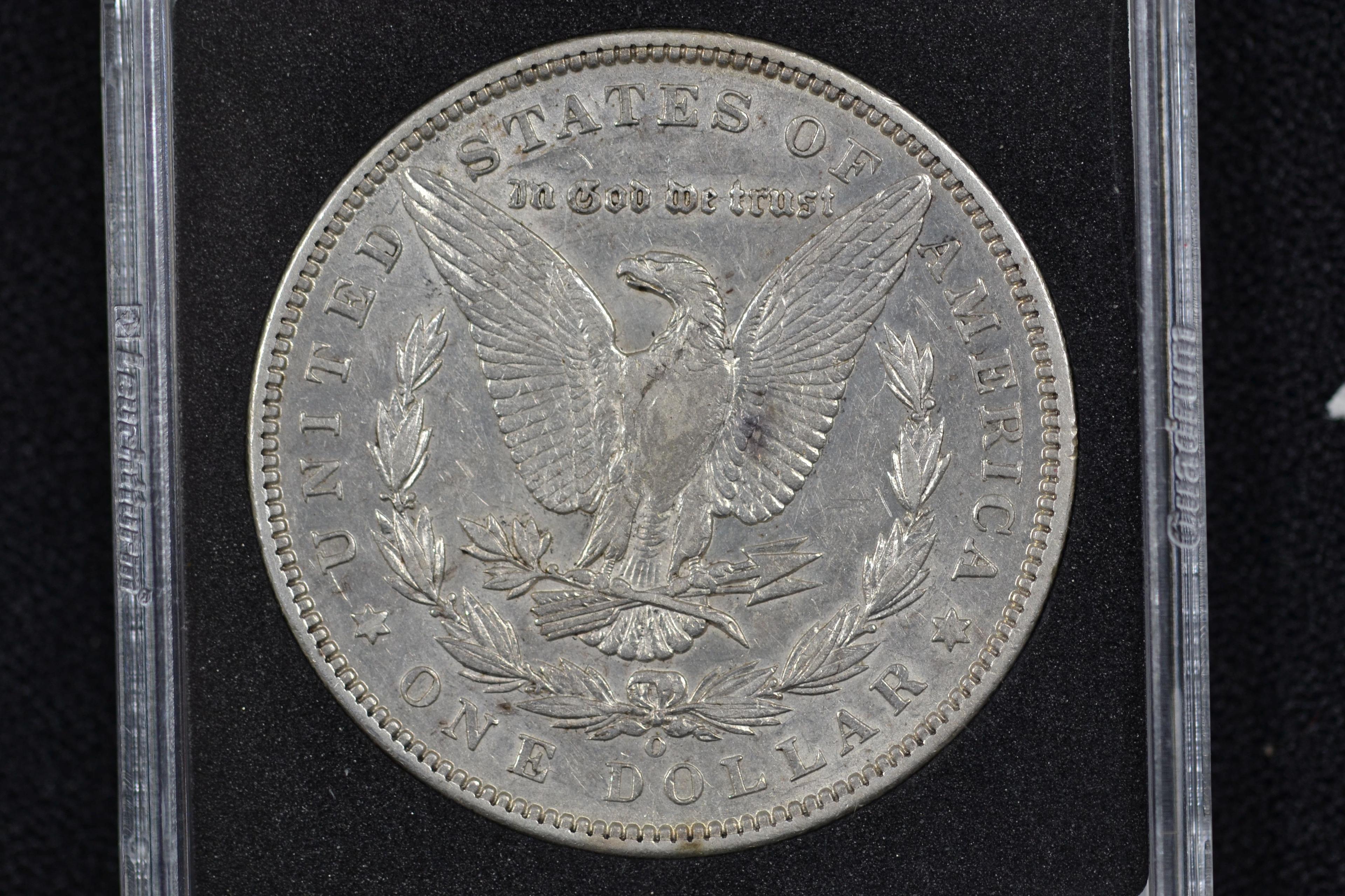 1893-O Morgan Silver Dollar; AU