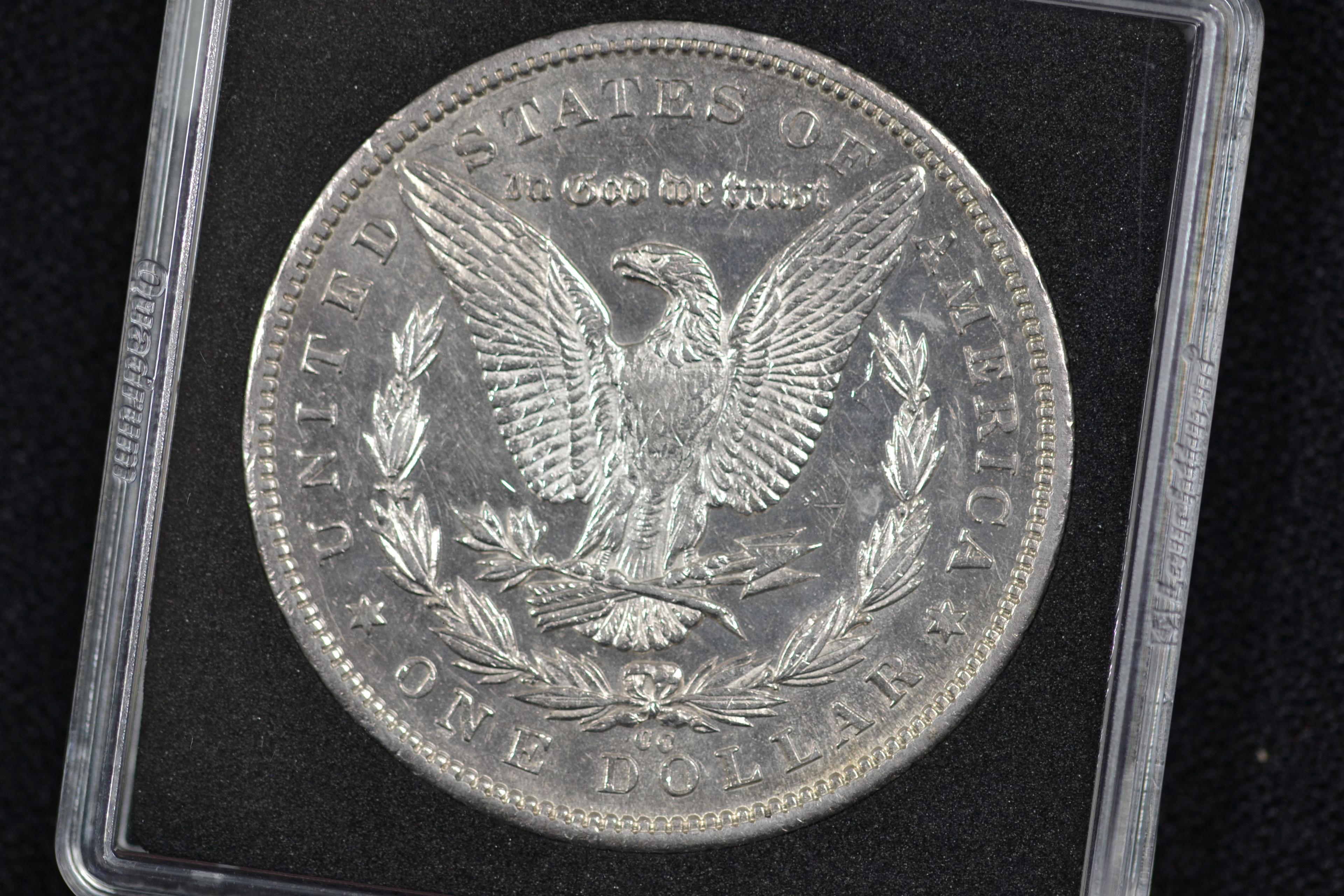 1893-CC Morgan Silver Dollar; MS 64