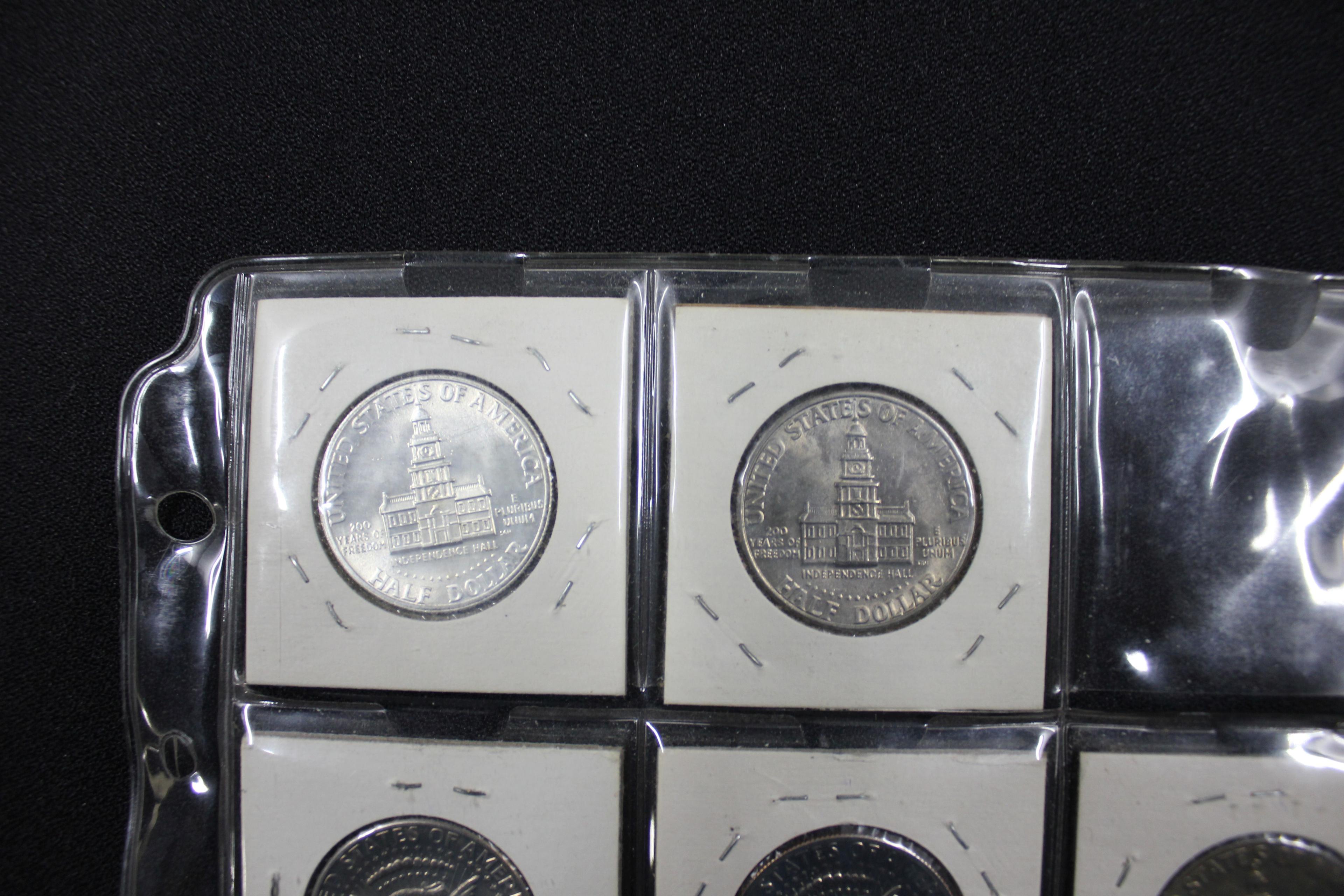 Group of 18 - 1970-D to 1976 Kennedy Half Dollars including Proofs