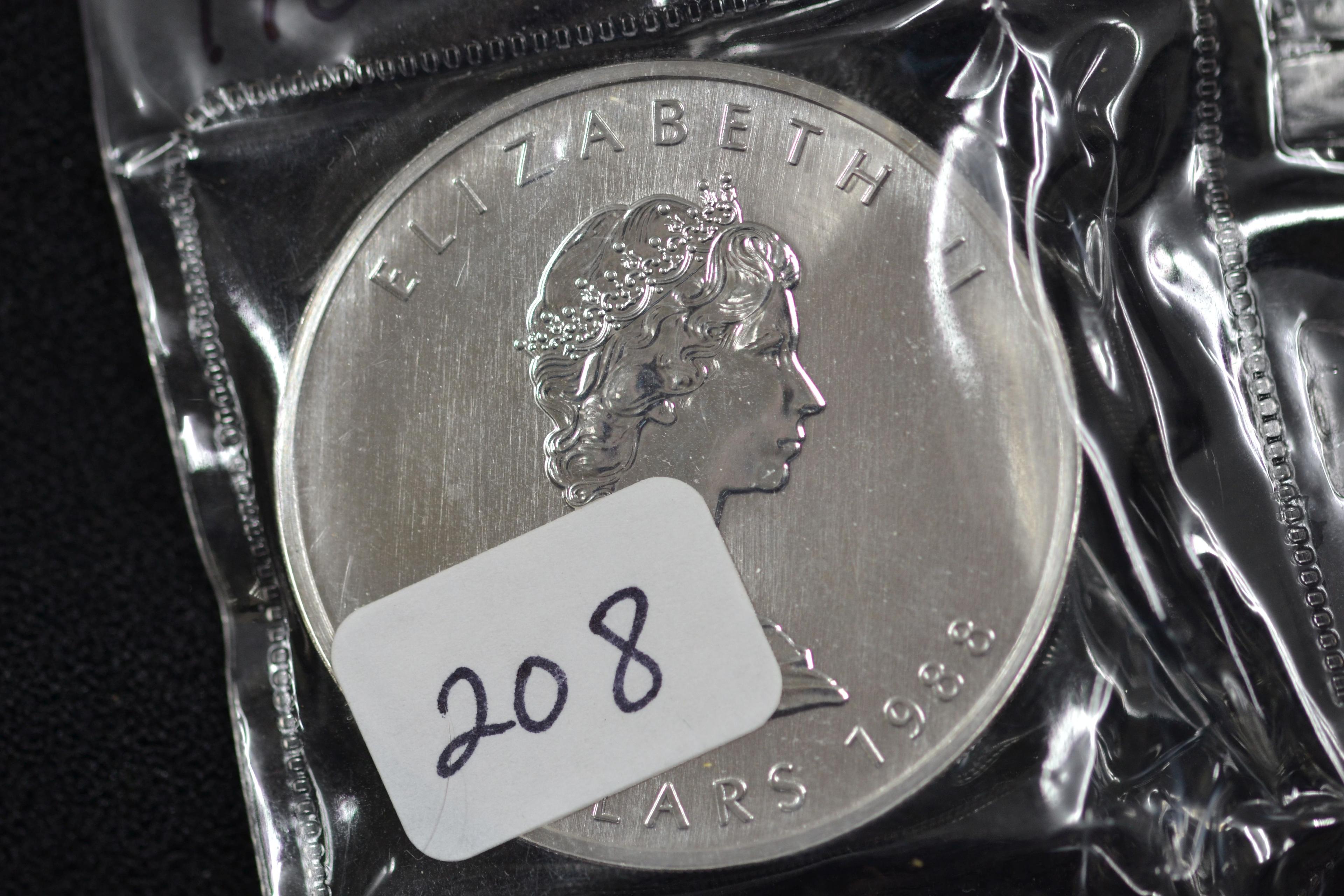 1988 Canada 1 Oz. Silver Dollar