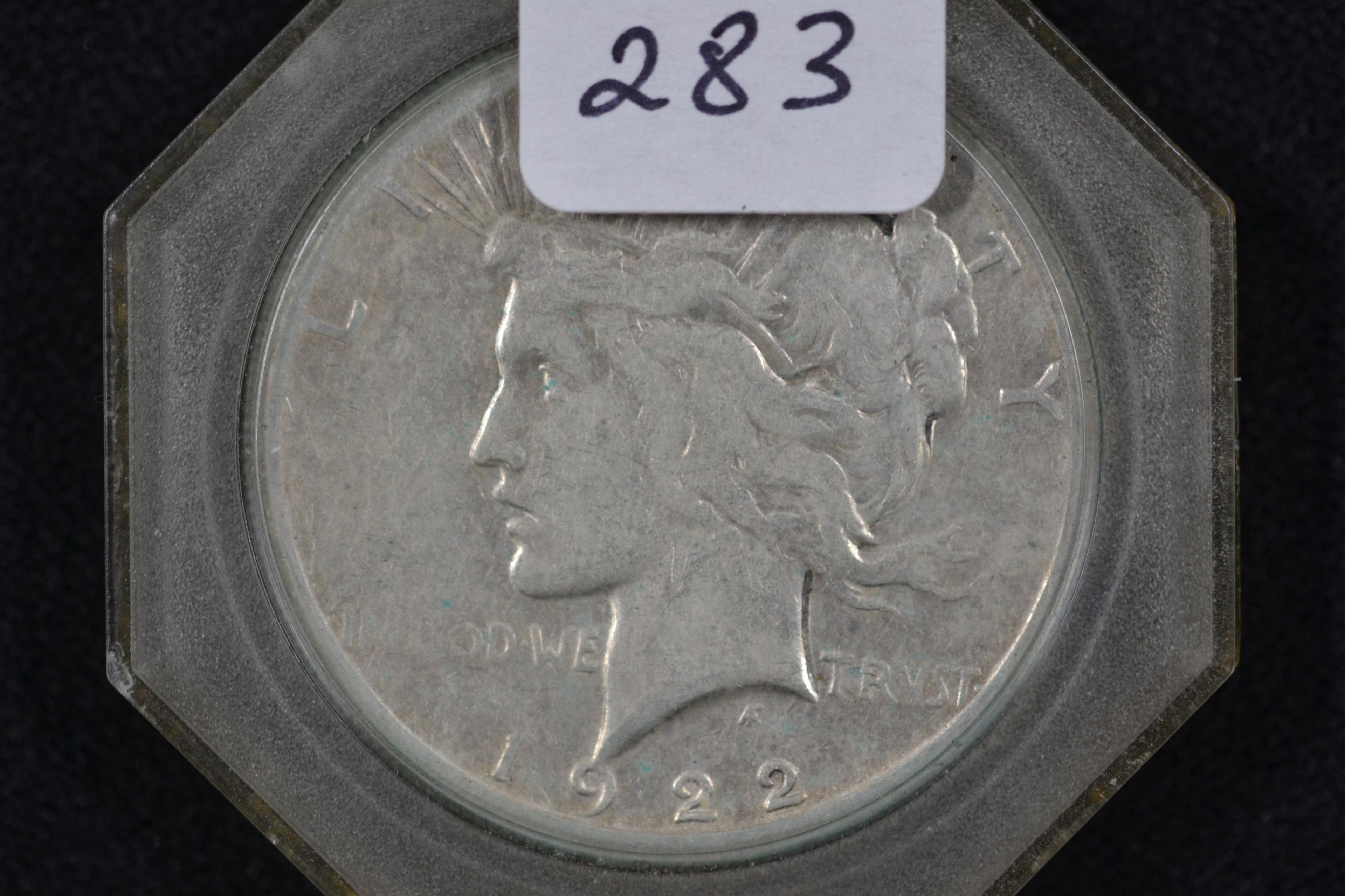 1922-S Peace Dollar; VG