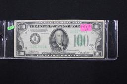 1934-B One Hundred Dollar Bill; VF