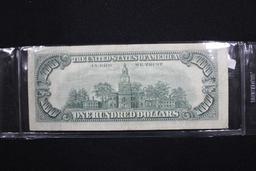 1977 One Hundred Dollar Bill; VF