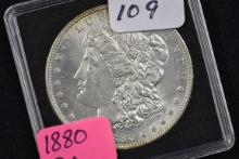 1880 Morgan Silver Dollar; BU