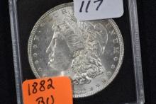 1882 Morgan Silver Dollar; BU