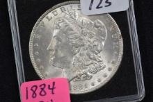 1884 Morgan Silver Dollar; BU