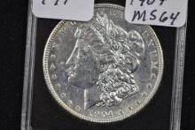 1904 Morgan Silver Dollar; MS 64