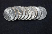 Group of 10 - 1996-D Kennedy Half Dollars; BU