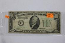 1934-A Ten Dollar Bill; Circ.