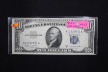 1953-B Ten Dollar Silver Certificate; Uncirc. 63