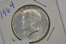 1964 Kennedy Silver Half Dollar; BU