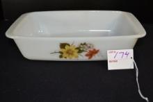 JAJ Pyrex Autumn Glory 524 Space Saver from England; No Lid