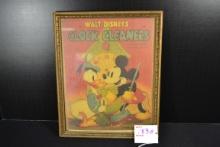Mickey Mouse and Donald Duck Framed Print; 11"x9"