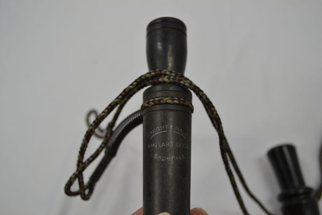 Group of 2 Lehman Duck Calls, Rich-N-Tone, Knight & Hale on Lanyard