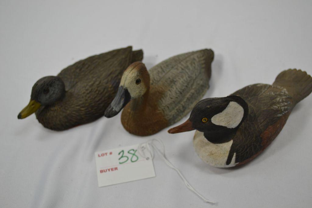 3 Mini Duck Decoys