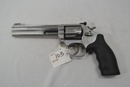 Smith & Wesson Model 617-6 22 LR, 10 Shot Double Action Revolver, Stainless Steel Adjustable Sites,