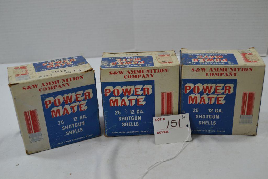 Smith & Wesson Ammunition Co. Powermate 12 Gauge Ammo, 25 Shells 1oz 6 Shot 3xbid