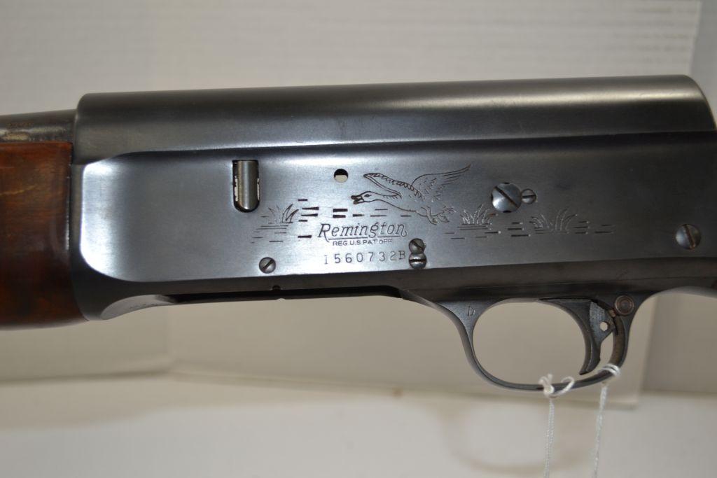 Remington Model 11 Auto Loader, 16ga, 2 3/4" Chamber, Mod Choke, 28" BBL, Engraved Receiver, Checker