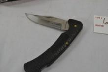 Steel Warrior by Frost Cutlery Knife; Black Handle SW-127 RUB NIB