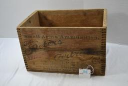 The Peters High Velocity Small Arms Ammunition Vintage Wooden Ammo Crate