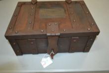 Cast Iron Wells Fargo Express Strongbox #763 w/Side Handles; 15"x 10-1/2"x 6-1/2"