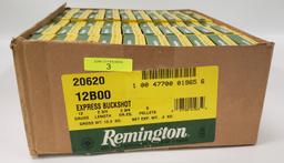 TWO HUNDRED FIFTY (250) ROUNDS REMINGTON 12 GAUGE, 2-3/4", 00 BUCK, 9 PELLET, SHOTSHELL