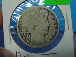 1912-S Barber Silver Half Dollar