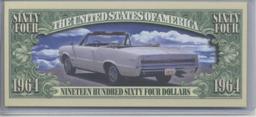1964 Classic Car Series 1964 Dollars Novelty Note